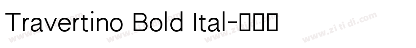 Travertino Bold Ital字体转换